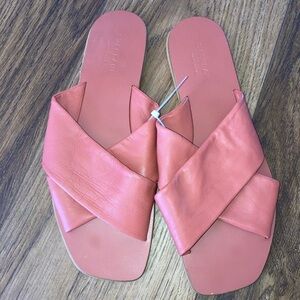 Everlane women’s  Pink Leather Slide Sandals size 10.5